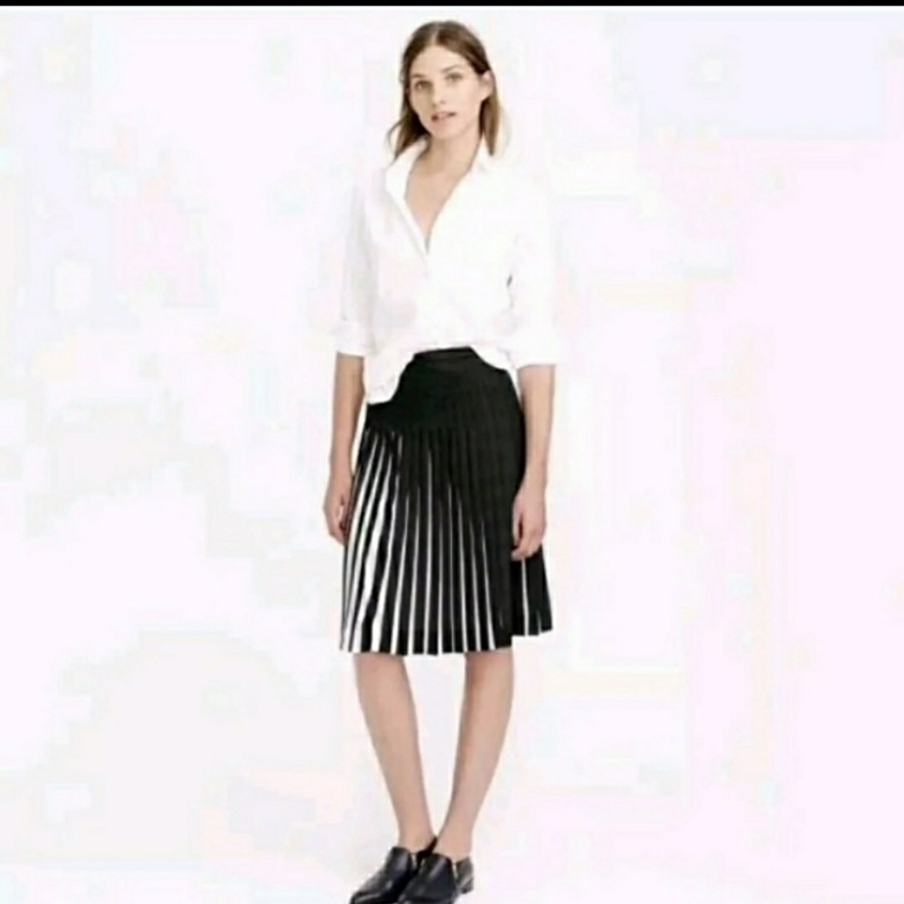 J.Crew Stitched Sunburst Skirt In Stripe